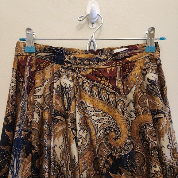 Vtg 90s Y2k Black Floral Maxi Skirt Dark Fairy Whimsigoth Earthy Cottage Baroque - Picture 3 of 8